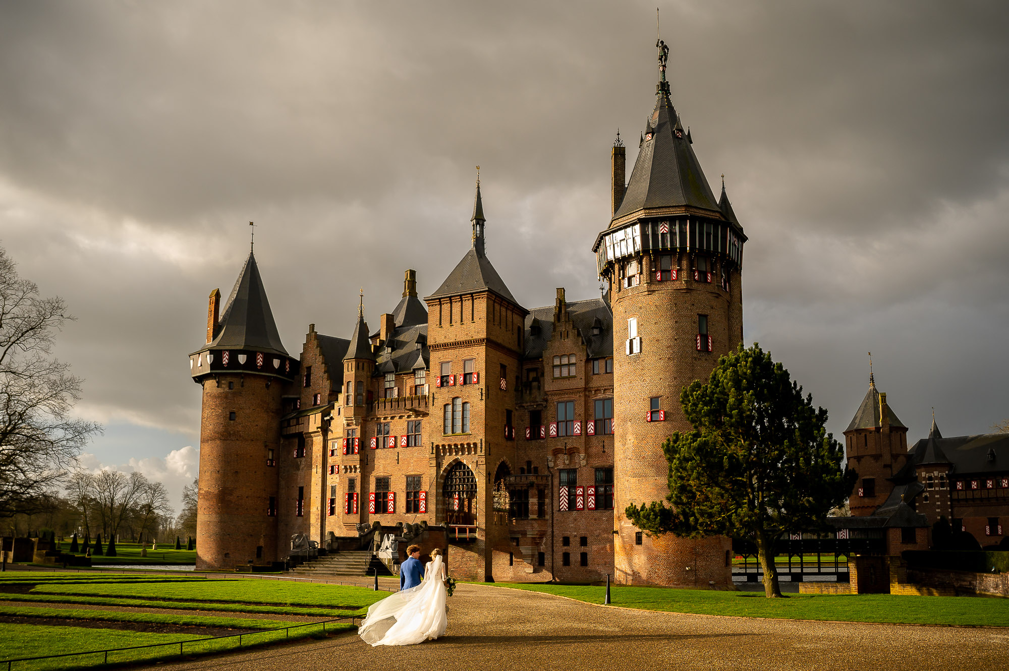Jan van de Maat Fotografie Bruidsfotografie kasteel de Haar Haarzuilens
