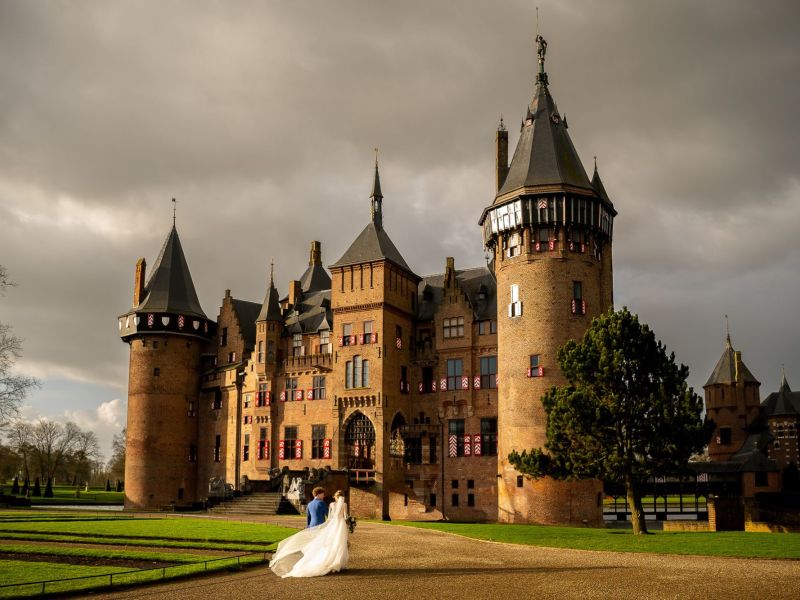 Jan van de Maat Bruidsfotografie Trouwfotografie Kasteel De Haar Haarzuilens Castle