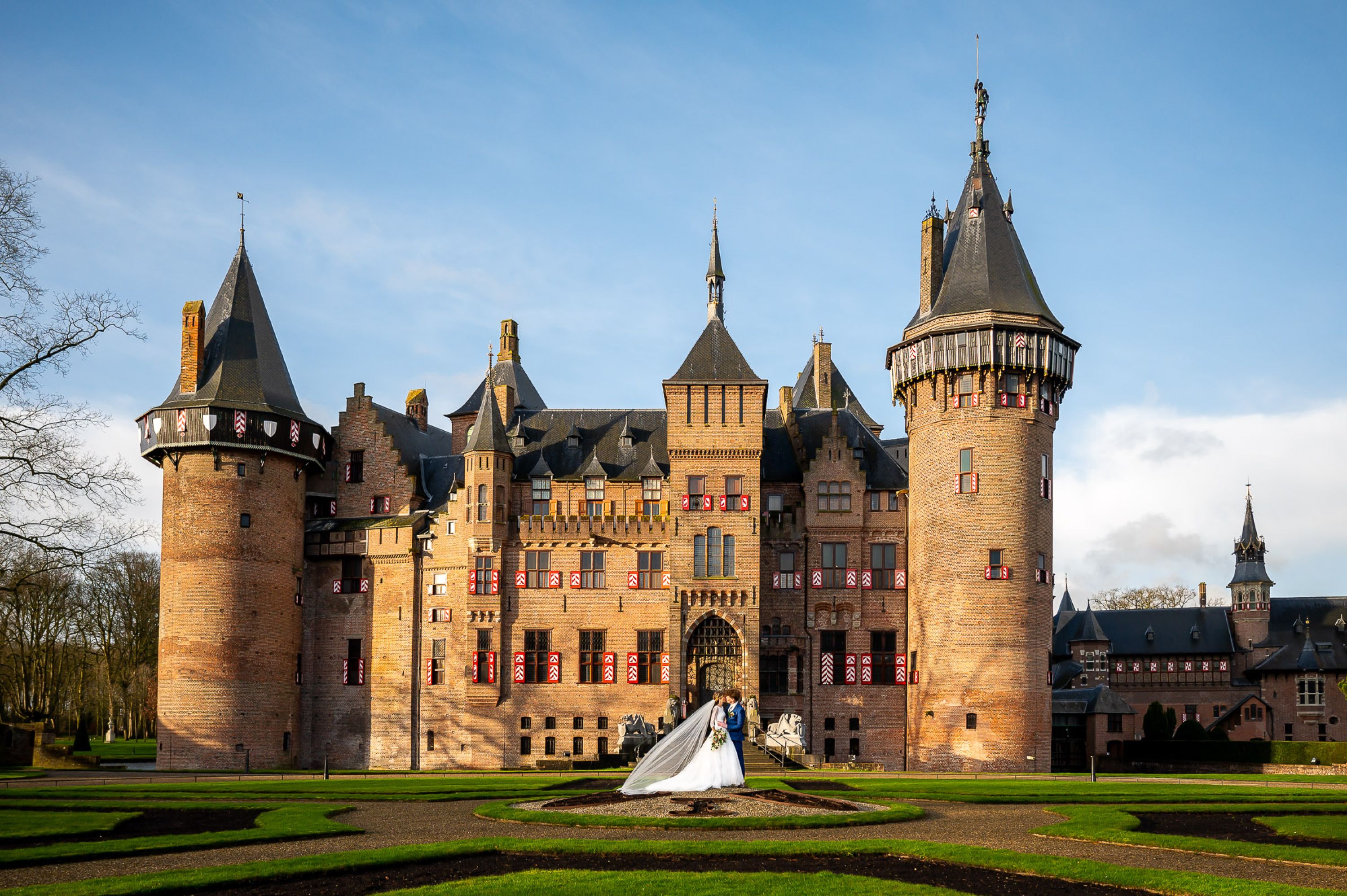 Jan van de Maat Fotografie Bruidsfotografie kasteel de Haar Haarzuilens